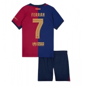 Barcelona Ferran Torres #7 Replika Hjemmedrakt Barn 2024-25 Kortermet (+ bukser)