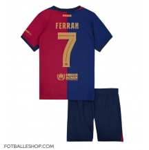 Barcelona Ferran Torres #7 Replika Hjemmedrakt Barn 2024-25 Kortermet (+ bukser)