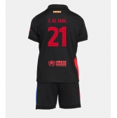 Barcelona Frenkie de Jong #21 Replika Bortedrakt Barn 2024-25 Kortermet (+ bukser)