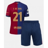 Barcelona Frenkie de Jong #21 Replika Hjemmedrakt Barn 2024-25 Kortermet (+ bukser)