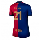 Barcelona Frenkie de Jong #21 Replika Hjemmedrakt Dame 2024-25 Kortermet