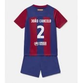 Barcelona Joao Cancelo #2 Replika Hjemmedrakt Barn 2023-24 Kortermet (+ bukser)