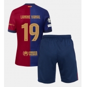 Barcelona Lamine Yamal #19 Replika Hjemmedrakt Barn 2024-25 Kortermet (+ bukser)