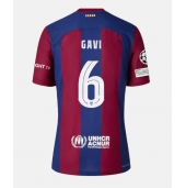 Barcelona Paez Gavi #6 Replika Hjemmedrakt 2023-24 Kortermet