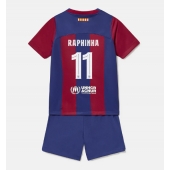 Barcelona Raphinha Belloli #11 Replika Hjemmedrakt Barn 2023-24 Kortermet (+ bukser)