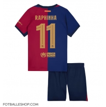 Barcelona Raphinha Belloli #11 Replika Hjemmedrakt Barn 2024-25 Kortermet (+ bukser)