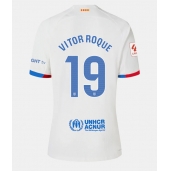 Barcelona Vitor Roque #19 Replika Bortedrakt Dame 2023-24 Kortermet