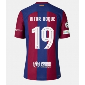 Barcelona Vitor Roque #19 Replika Hjemmedrakt 2023-24 Kortermet