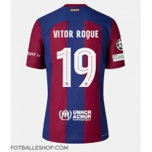 Barcelona Vitor Roque #19 Replika Hjemmedrakt 2023-24 Kortermet