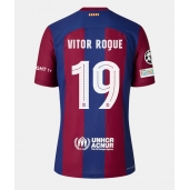 Barcelona Vitor Roque #19 Replika Hjemmedrakt Dame 2023-24 Kortermet