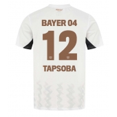 Bayer Leverkusen Edmond Tapsoba #12 Replika Bortedrakt 2024-25 Kortermet