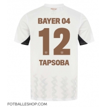 Bayer Leverkusen Edmond Tapsoba #12 Replika Bortedrakt 2024-25 Kortermet