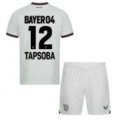 Bayer Leverkusen Edmond Tapsoba #12 Replika Bortedrakt Barn 2023-24 Kortermet (+ bukser)