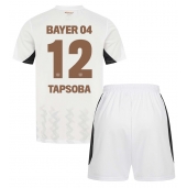 Bayer Leverkusen Edmond Tapsoba #12 Replika Bortedrakt Barn 2024-25 Kortermet (+ bukser)