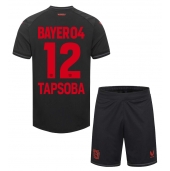 Bayer Leverkusen Edmond Tapsoba #12 Replika Hjemmedrakt Barn 2023-24 Kortermet (+ bukser)