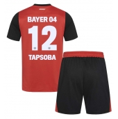 Bayer Leverkusen Edmond Tapsoba #12 Replika Hjemmedrakt Barn 2024-25 Kortermet (+ bukser)