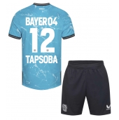 Bayer Leverkusen Edmond Tapsoba #12 Replika Tredjedrakt Barn 2023-24 Kortermet (+ bukser)