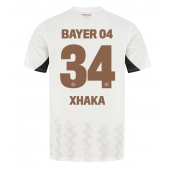 Bayer Leverkusen Granit Xhaka #34 Replika Bortedrakt 2024-25 Kortermet