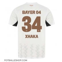 Bayer Leverkusen Granit Xhaka #34 Replika Bortedrakt 2024-25 Kortermet