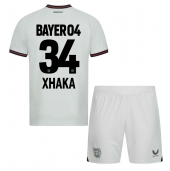 Bayer Leverkusen Granit Xhaka #34 Replika Bortedrakt Barn 2023-24 Kortermet (+ bukser)