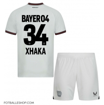 Bayer Leverkusen Granit Xhaka #34 Replika Bortedrakt Barn 2023-24 Kortermet (+ bukser)