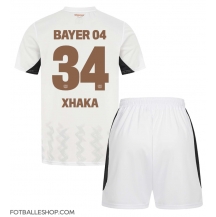 Bayer Leverkusen Granit Xhaka #34 Replika Bortedrakt Barn 2024-25 Kortermet (+ bukser)