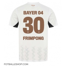 Bayer Leverkusen Jeremie Frimpong #30 Replika Bortedrakt 2024-25 Kortermet