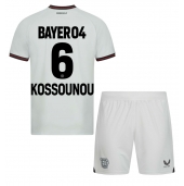 Bayer Leverkusen Odilon Kossounou #6 Replika Bortedrakt Barn 2023-24 Kortermet (+ bukser)