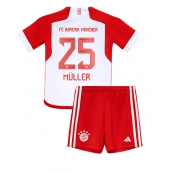 Bayern Munich Thomas Muller #25 Replika Hjemmedrakt Barn 2023-24 Kortermet (+ bukser)