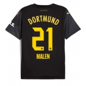 Borussia Dortmund Donyell Malen #21 Replika Bortedrakt 2024-25 Kortermet