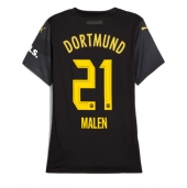 Borussia Dortmund Donyell Malen #21 Replika Bortedrakt Dame 2024-25 Kortermet