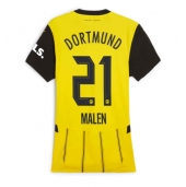 Borussia Dortmund Donyell Malen #21 Replika Hjemmedrakt Dame 2024-25 Kortermet