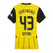 Borussia Dortmund Jamie Bynoe-Gittens #43 Replika Hjemmedrakt Dame 2024-25 Kortermet