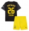 Borussia Dortmund Julian Ryerson #26 Replika Bortedrakt Barn 2024-25 Kortermet (+ bukser)