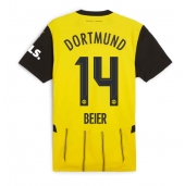 Borussia Dortmund Maximilian Beier #14 Replika Hjemmedrakt 2024-25 Kortermet