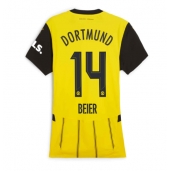 Borussia Dortmund Maximilian Beier #14 Replika Hjemmedrakt Dame 2024-25 Kortermet