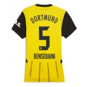 Borussia Dortmund Ramy Bensebaini #5 Replika Hjemmedrakt Dame 2024-25 Kortermet