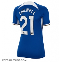 Chelsea Ben Chilwell #21 Replika Hjemmedrakt Dame 2023-24 Kortermet