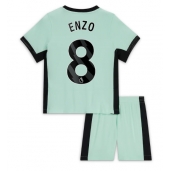 Chelsea Enzo Fernandez #8 Replika Tredjedrakt Barn 2023-24 Kortermet (+ bukser)