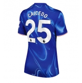 Chelsea Moises Caicedo #25 Replika Hjemmedrakt Dame 2024-25 Kortermet