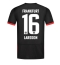 Eintracht Frankfurt Hugo Larsson #16 Replika Bortedrakt 2024-25 Kortermet