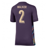 England Kyle Walker #2 Replika Bortedrakt Dame EM 2024 Kortermet