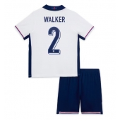 England Kyle Walker #2 Replika Hjemmedrakt Barn EM 2024 Kortermet (+ bukser)