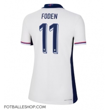 England Phil Foden #11 Replika Hjemmedrakt Dame EM 2024 Kortermet