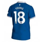 Everton Ashley Young #18 Replika Hjemmedrakt 2023-24 Kortermet