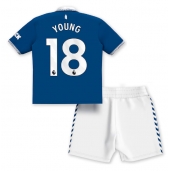 Everton Ashley Young #18 Replika Hjemmedrakt Barn 2023-24 Kortermet (+ bukser)