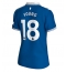 Everton Ashley Young #18 Replika Hjemmedrakt Dame 2023-24 Kortermet