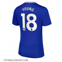 Everton Ashley Young #18 Replika Hjemmedrakt Dame 2024-25 Kortermet