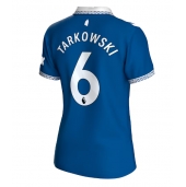 Everton James Tarkowski #6 Replika Hjemmedrakt Dame 2023-24 Kortermet