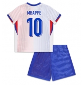 Frankrike Kylian Mbappe #10 Replika Bortedrakt Barn EM 2024 Kortermet (+ bukser)